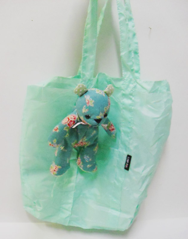 熊貓毛絨玩偶公仔折疊購物袋收納袋